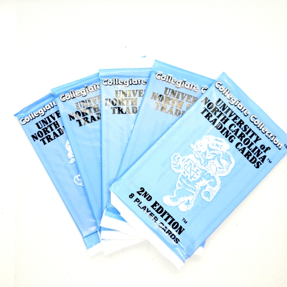 5 Packs University of North Carolina Unopened Collegiate Collection 2nd Edition